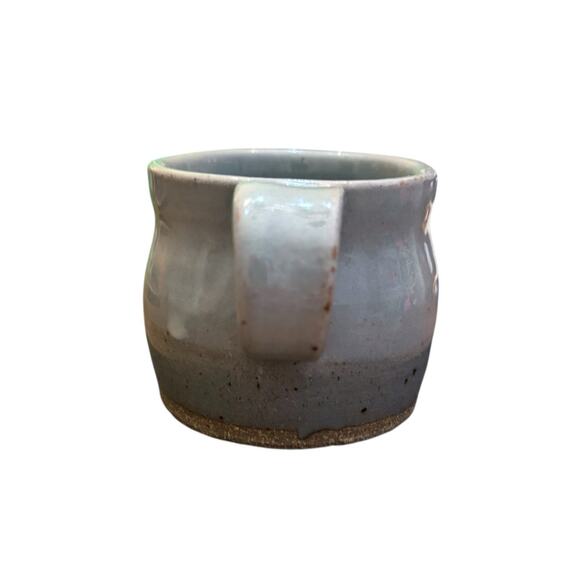 Studio Art Pottery Coffee Mug Misty Fog Glaze Signed Hand Thrown Stoneware - Picture 5 of 6